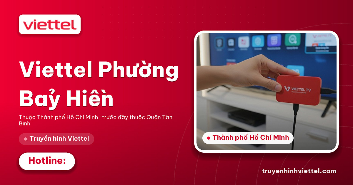 Lắp đặt truyền hình Viettel Logo Viettel Phường Bảy Hiền truyền hình TV360