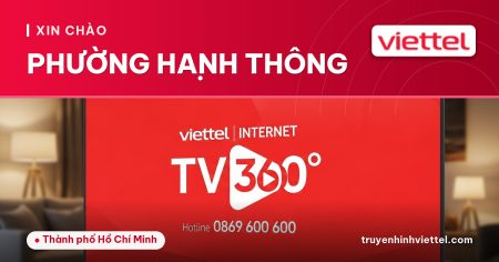 Truyền hình Viettel Phường Hạnh Thông hiện đại