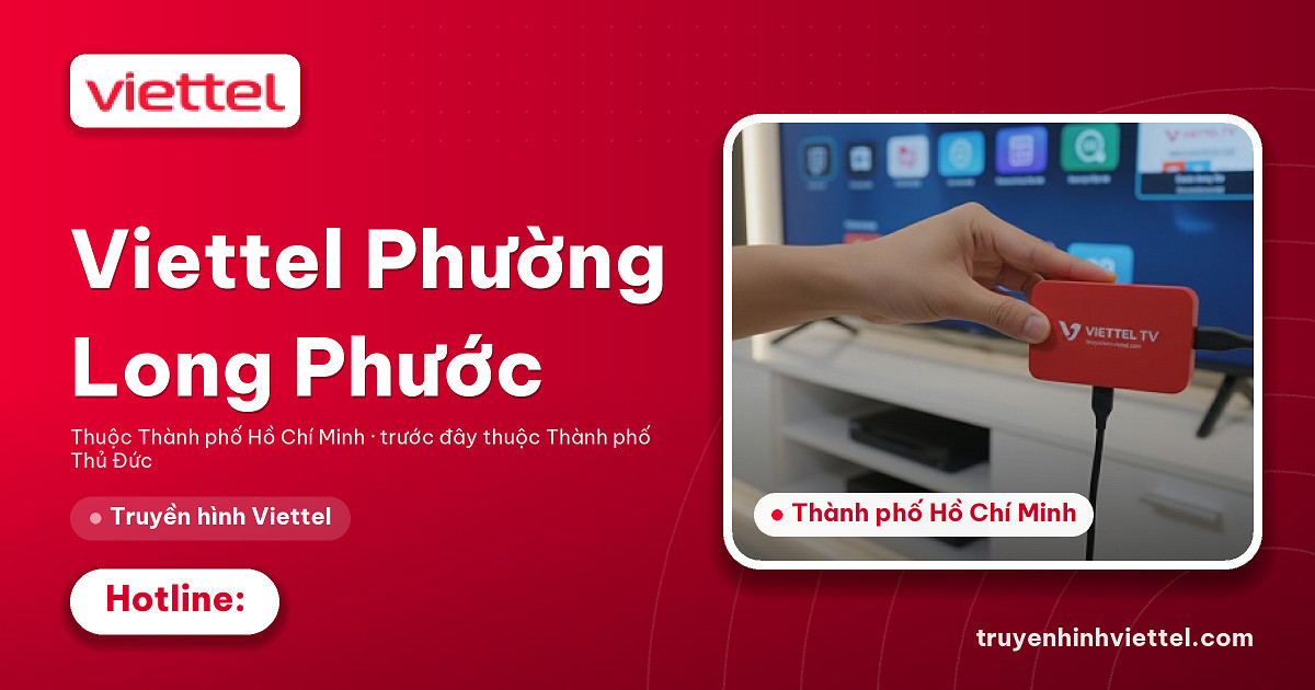 Lắp đặt truyền hình Viettel Logo Viettel Phường Long Phước truyền hình
