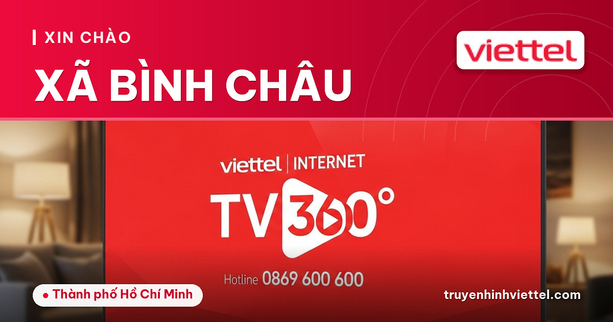 Lắp đặt truyền hình Viettel Logo dịch vụ Viettel Xã Bình Châu