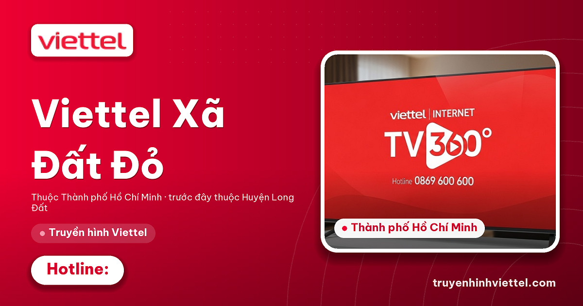 Lắp đặt truyền hình Viettel Truyền hình Viettel Xã Đất Đỏ truyền tải hình ảnh