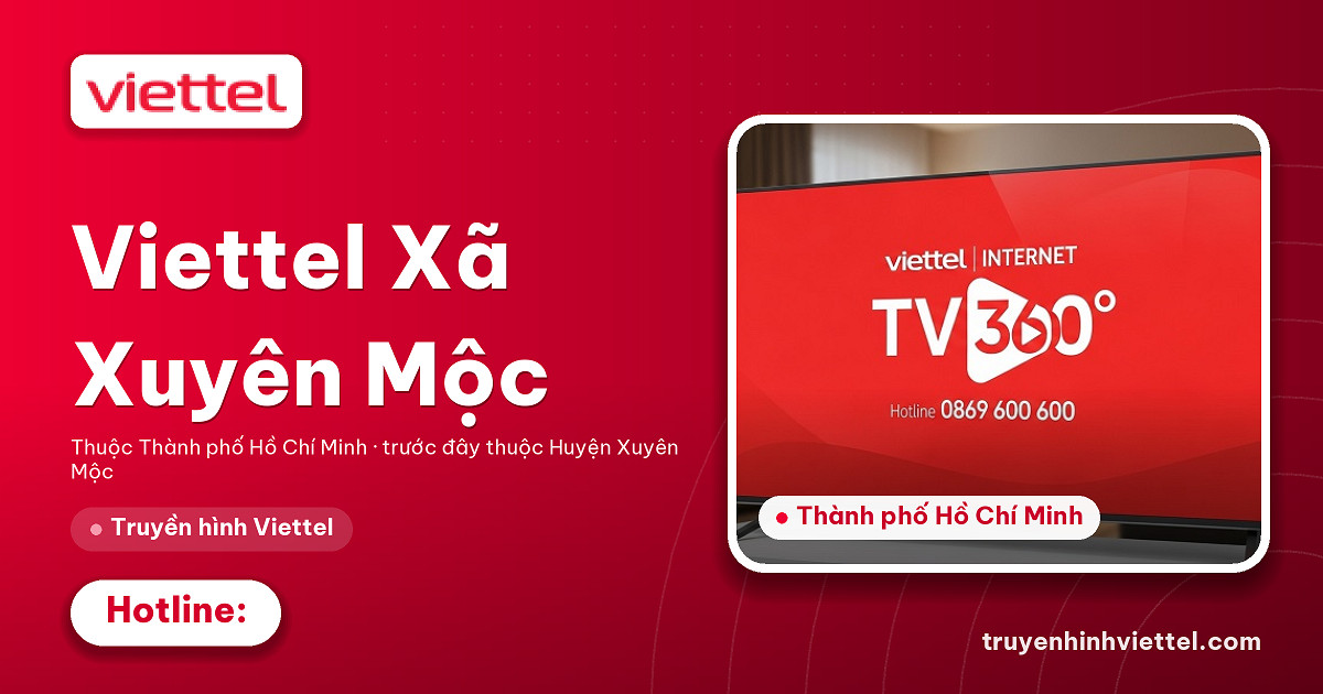 Truyền hình Viettel tại Xã Xuyên Mộc